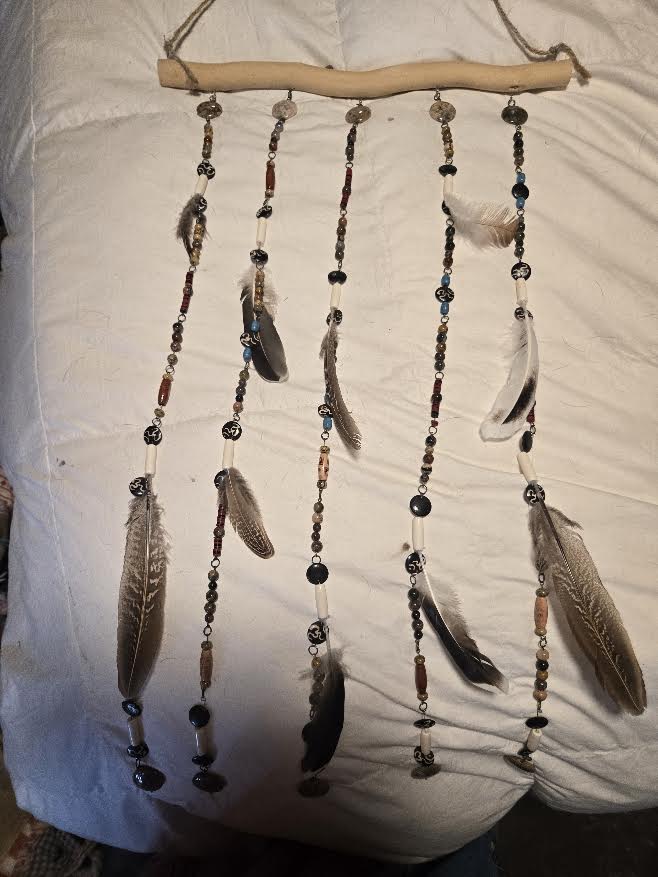 Feathered wall decor